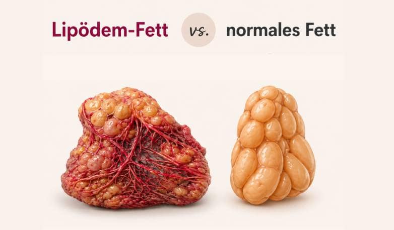 Lipödem-Fett vs. normales Fett